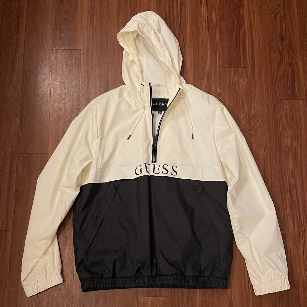Guess windbreaker hoodie.
